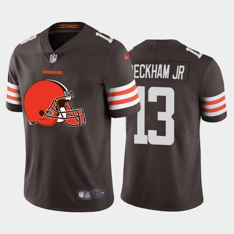 2020 Nike NFL Men Cleveland Browns 13 Beckham jr brown Limited jerseys